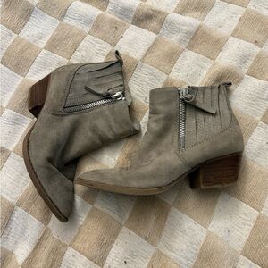 Ankle boots with zipper